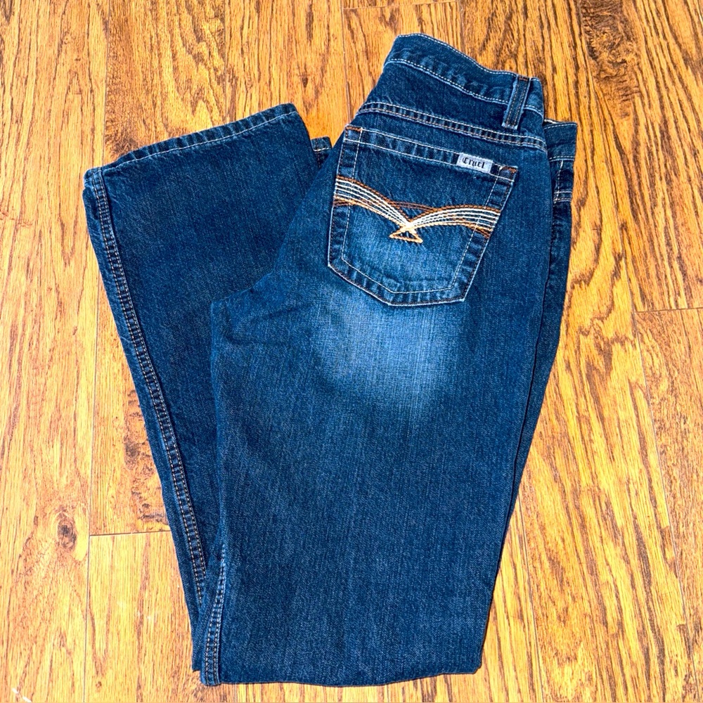 NWOT Cruel Girl Georgia Jeans Womens size 9R 30x33 Y2K Slim Bootcut Dark Western